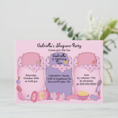 ピンク·スランバー·バースデー·パーティー 招待状 (スタンド正面)