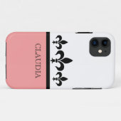 ピンク・スワンキー・（紋章の）フラ・ダ・リBT iPhone 5ケース Case-Mate iPhoneケース (裏面(横))