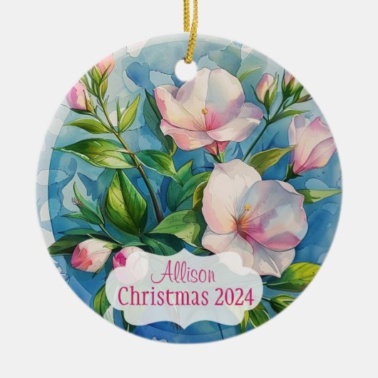 ピンク セラミックオーナメント (正面)