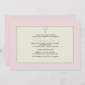 ピンク·セリカル·招待状 招待状 (正面/裏面)
