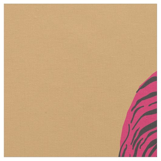 ピンク·タイガー（野猫） ファブリック (クローズアップ)