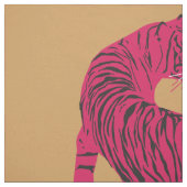 ピンク·タイガー（野猫） ファブリック (見本)