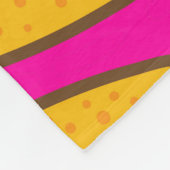 ピンク・タコスの毛布 フリースブランケット (角)