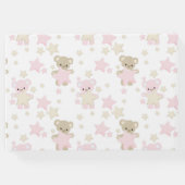 ピンク&タンテディベア&スターの色合い ゲストブック (裏面)