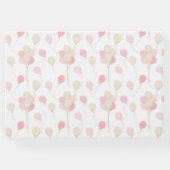 ピンク&タンバルーンのパステルシェード&テディベア ゲストブック (裏面)