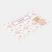 ピンク&タンバルーンのパステルシェード&テディベア ゲストブック (コーナー)