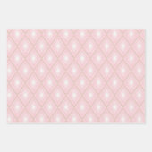 ピンク&タンパターンのパステルシェード ラッピングペーパーシート (正面)