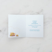 ピンク·タートルズ·男の赤ちゃん·フォト·バース発表 案内状 (内部)