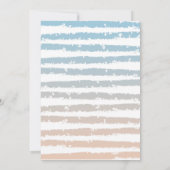 ピンク&ダスティブルーウォーターカラーフローラブライダルシャワー 招待状 (裏面)