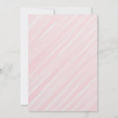 ピンク ティーパーティー ベイビー スプリンカル インビテーション (裏面)