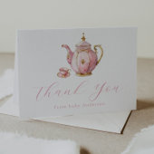 ピンク ティーパーティー 感謝の気持ちのカード サンキューカード