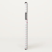 ピンク&ティール（緑がかった色）ウェーストライプブカスタムケース Case-Mate iPhoneケース (裏面/右)