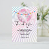 ピンク，ディスコパーティー,サンキューカード サンキューカード (スタンド正面)