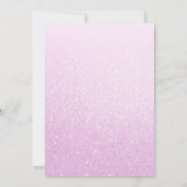 ピンク ディスコボール ベビーシャワー 招待状 TS (裏面)