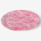 ピンク・トイル ペーパープレート (アングル)
