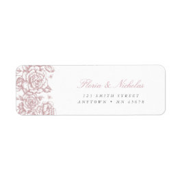 ピンク トワレット アドレス ラベル フランス シャノワゼリー チック