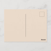 ピンク・ドッグウッド・パーソナライズされたラブ・感動的引用文 ポストカード (裏面)