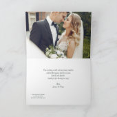 ピンク・ドッグウッド・フォト・フォールデッド・サンキューカード カード (内部)