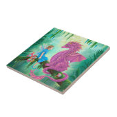 ピンク・ドラゴンと妖精 タイル (側面)