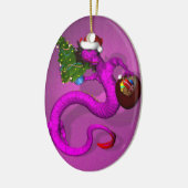 ピンク・ドラゴン セラミックオーナメント (左)