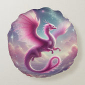 ピンク・ドラゴン ラウンドクッション (裏面)