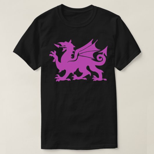 ピンク・ドラゴン Tシャツ (デザイン正面)