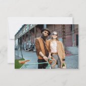 ピンク・ナチュラル・トーン・パンパス・セーブ・ザ・デート・カード 招待状 (裏面)