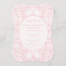 ピンク·ニュージーランド·トリバル·デザイン·ベビー·シャワー