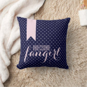 ピンク&ネイビーブループロフェッショナルファンギルピロー クッション (ブランケット)