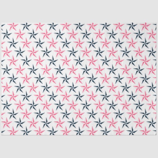 ピンク&ネイビー航海のシリーズデザイン2 薄葉紙 (正面)