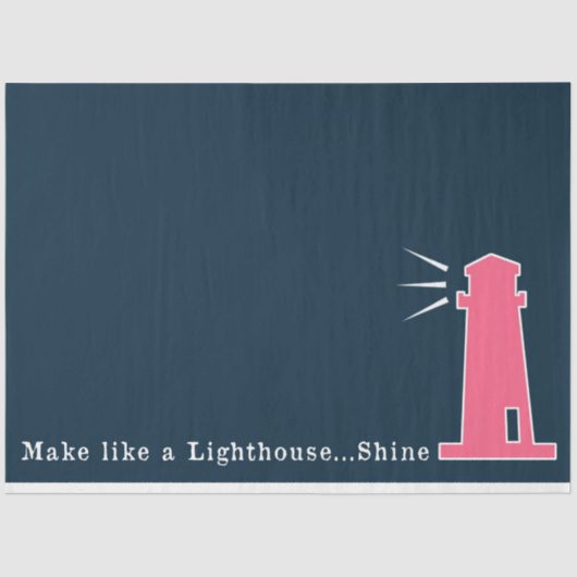 ピンク&ネイビー航海のシリーズデザイン7 薄葉紙 (正面)