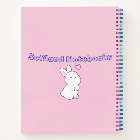 ピンク🌸🌷✨💜 ノートブック (裏面)