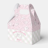 ピンク&ハッピーガーリーファースト誕生日ハロウィーン フェイバーボックス (裏面サイド)