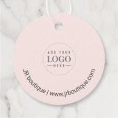 ピンク |ハート手作りクラフトパッケージラベル フェイバータグ (裏面)