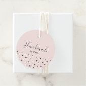 ピンク |ハート手作りクラフトパッケージラベル フェイバータグ (インサイチュ)