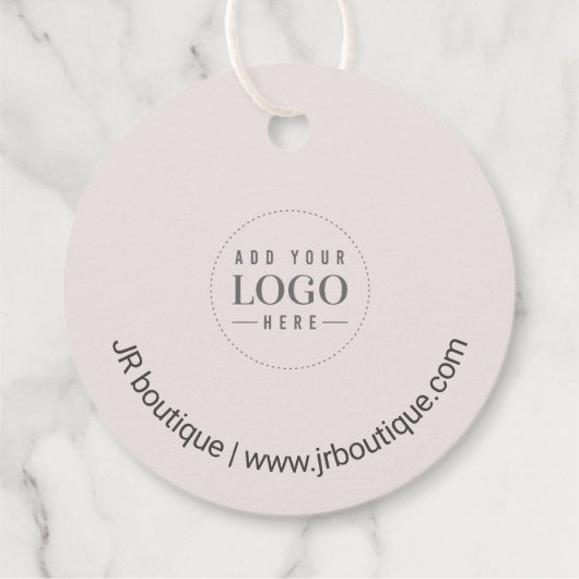 ピンク |ハート手作りクラフトパッケージラベル フェイバータグ (裏面)