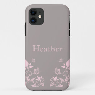 ピンク・バタフライ・フローラBT iPhone 5ケース 11 ケース