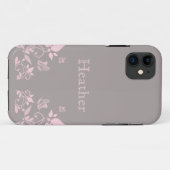 ピンク・バタフライ・フローラBT iPhone 5ケース Case-Mate iPhoneケース (裏面(横))