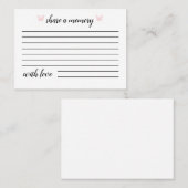 ピンク・バタフライ |共有Aメモリカード 名刺 (正面/裏面)