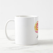 ピンク バナナ 黄色 ライム グリーン キャンディ コーヒーマグカップ (左)