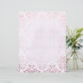 ピンク&バラ金ゴールドダマススクレープブック紙 (スタンド正面)