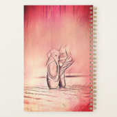 ピンク・バレエ・シューズオン・ポイント プランナー手帳 (裏面)