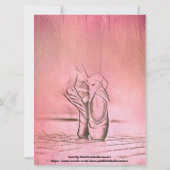 ピンク·バレエ·シューズ·ダエレガントンサー セーブザデート (裏面)