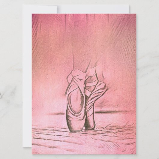 ピンク·バレエ·シューズ·ダエレガントンサー セーブザデート (正面)