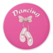 ピンク バレエ バレリーナ ドレッサー 引き出し ノブ プル (正面)