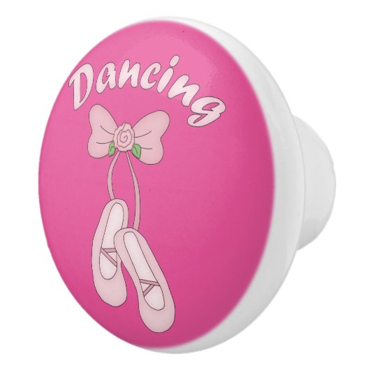 ピンク バレエ バレリーナ ドレッサー 引き出し ノブ プル (右)