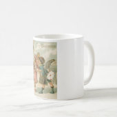 ピンク・バレンタインの可愛らしい男の子 コーヒーマグカップ (正面右)