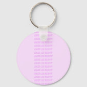 ピンク – バレンタインデー（紫） キーホルダー (裏面)