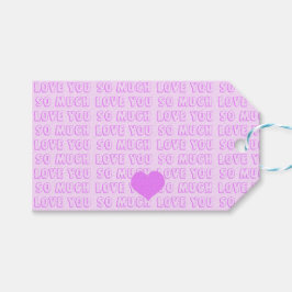 ピンク – バレンタインデー（紫） ギフトタグ