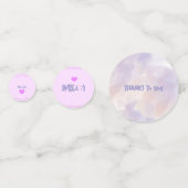 ピンク – バレンタインデー（紫） コンフェッティ (正面)